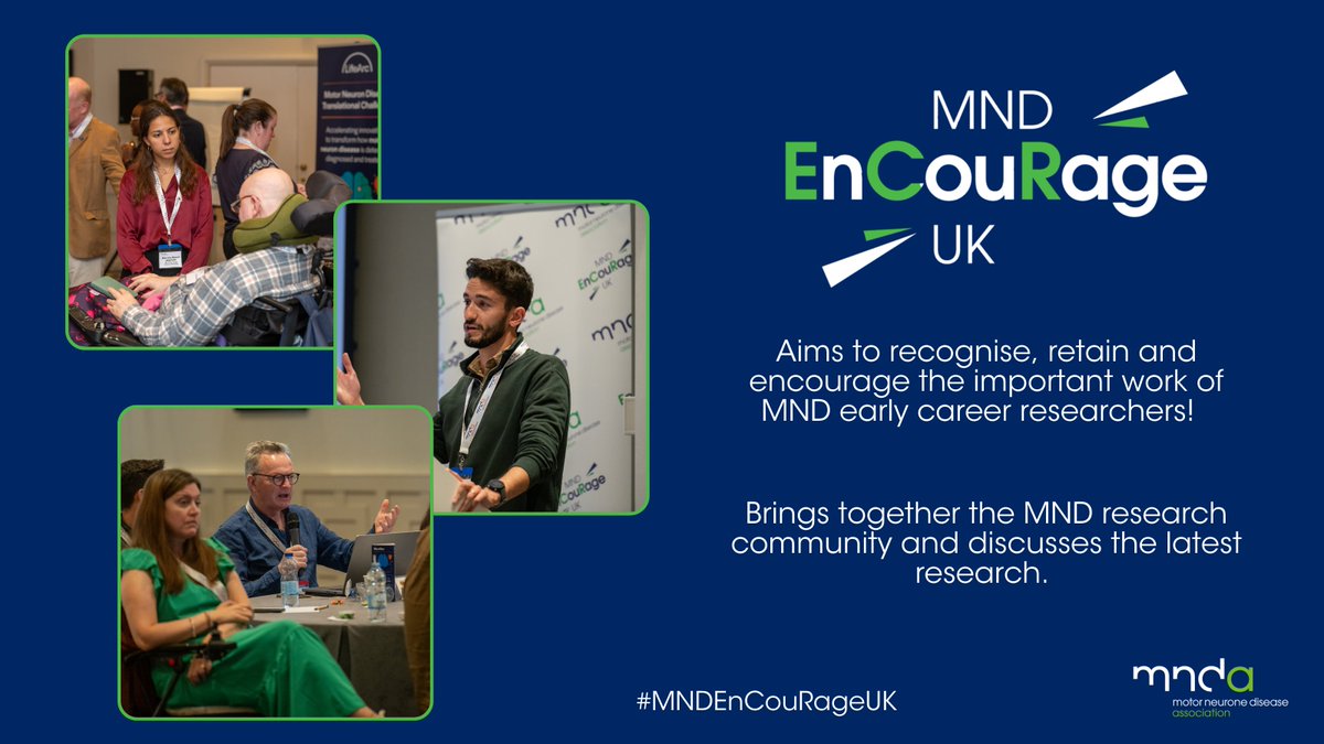 Registration for #MNDEnCouRageUK closes tomorrow!

👂Hear about the latest MND research in an understandable way
👋 Engage with researchers
🔬 Take part in discussions about research

Spaces are limited! 

Register today ⬇
mndassociation.org/research/mnd-e…