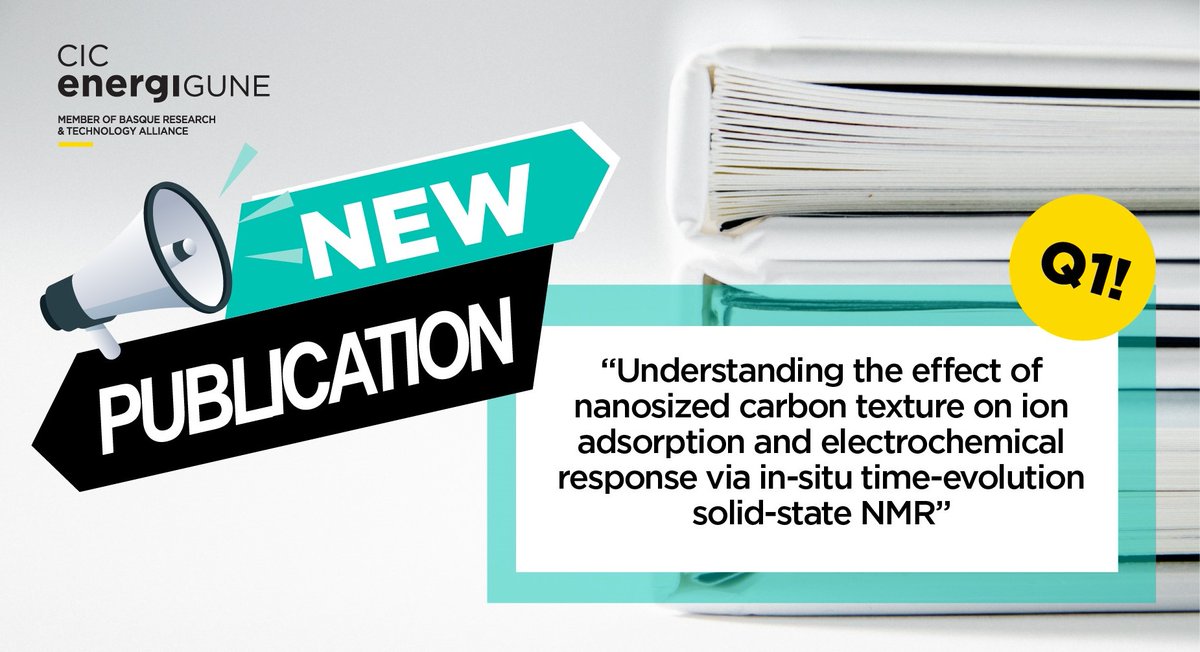 New publication alert! 🚨

CIC energiGUNE’s latest work, “Understanding the effect of nanosized carbon texture on ion adsorption and electrochemical response via in-situ time-evolution solid-state NMR”, is now published in Energy Storage Materials with an impact factor of 20! 🏆