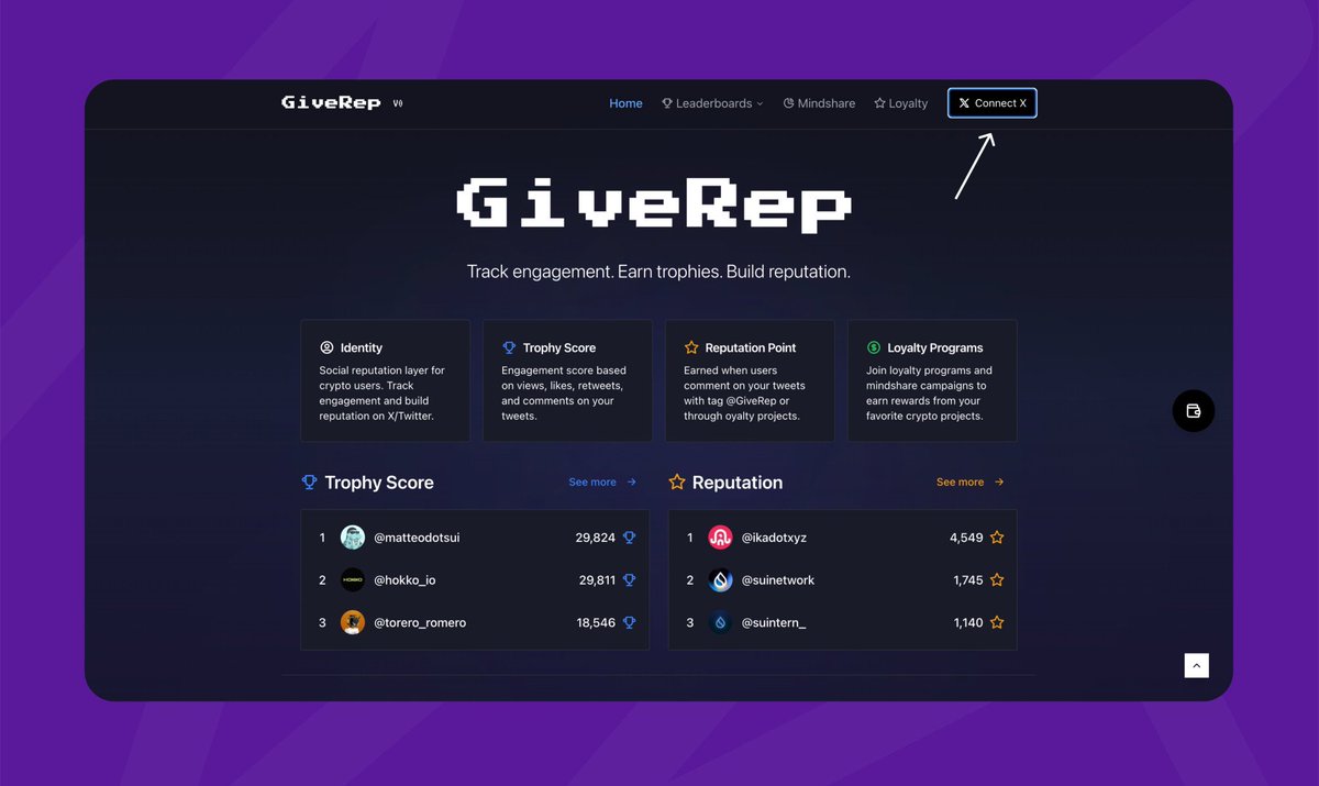 Bullish <a href="/GiveRep/">GiveRep</a> 
Bullish <a href="/SuiNetwork/">Sui</a> 
Bullish <a href="/SlushWallet/">Slush</a> 
<a href="/GiveRep/">GiveRep</a> is fire 🔥🔥
Other Loyalty programs 
<a href="/ikadotxyz/">Ika「🦑」</a>
 <a href="/PawtatoFinance/">Pawtato Finance | Sui</a> <a href="/SuiFamOfficial/">SuiFam</a> 
<a href="/FlowX_finance/">FlowX Finance 🦓</a> <a href="/doubleup_app/">DoubleUp</a>   <a href="/steammfi/">STEAMM</a> <a href="/zofaiperps/">ZO | First Intelligent Perpetual Protocol</a> on the moon 🚀🚀🚀