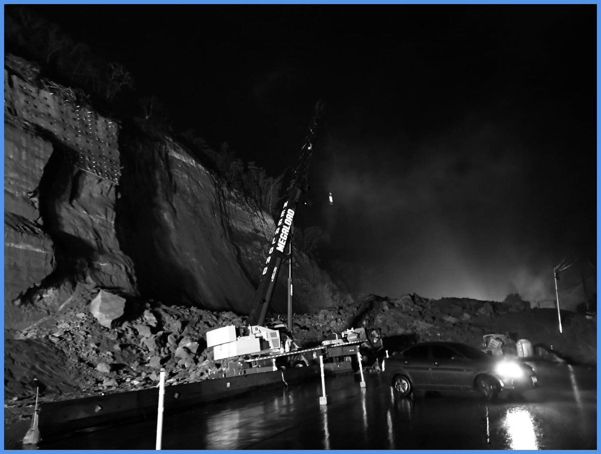 musikeys1's tweet photo. El talud en Los Chorros volvió a colapsar, y no por sorpresa.
No fue la lluvia, fue la #arrogancia de un gobierno que se #niega a escuchar #advertencias, que improvisa con maquinaria pero #fracasa en #planificación.
Cuando la #soberbia sustituye la ingeniería, lo inevitable no se previene, se repite. Y en este gobierno, la repetición de errores no es excepción: es la regla.