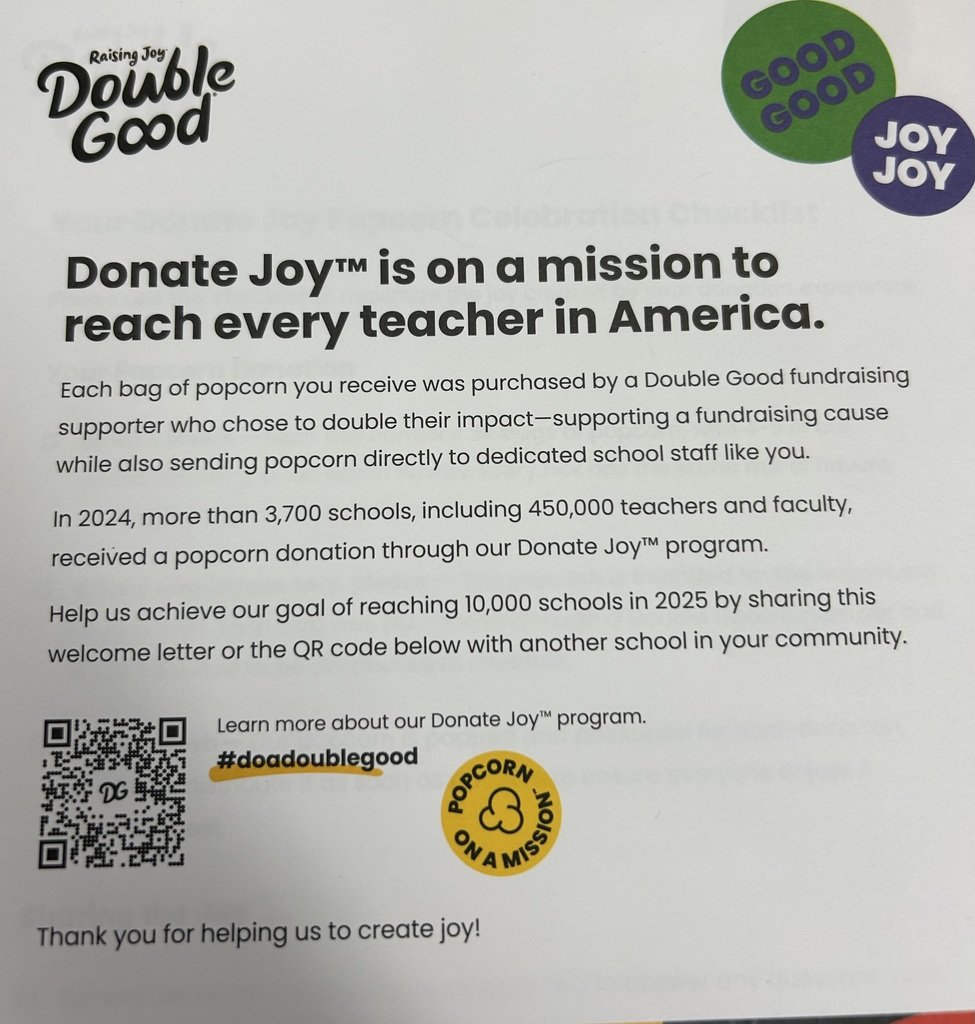 Thank you Berkeley PSO for the  yummy snacks and awareness for Raising Joy Double Good.