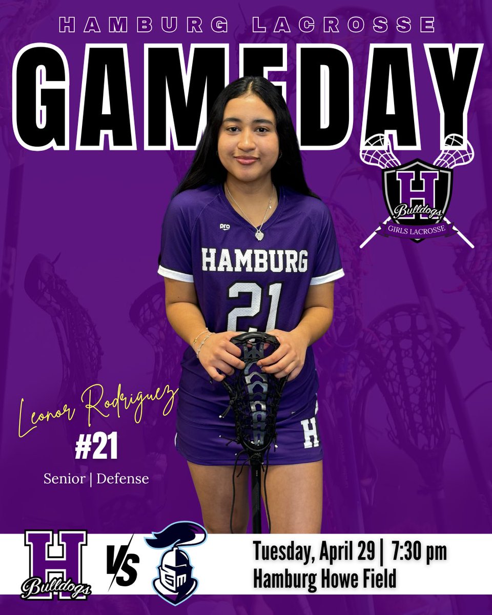 Hamburg Girls Lax (@hamlax716) on Twitter photo ๐ฅ GAME DAY!!๐ฅ Join us at Howe Field tonight as the Bulldogs take on St. Maryโs.  Letโs Go Bulldogs!! ๐ฅ๐๐พ
๐ | Tuesday, April 29
โฐ | 7:30 PM
๐ | St Maryโs 
๐ | Hamburg Howe Field
๐บ | youtube.com/@hamburgbulldoโฆ ๐ฅ GAME DAY!!๐ฅ Join us at Howe Field tonight as the Bulldogs take on St. Maryโs.  Letโs Go Bulldogs!! ๐ฅ๐๐พ
๐ | Tuesday, April 29
โฐ | 7:30 PM
๐ | St Maryโs 
๐ | Hamburg Howe Field
๐บ | youtube.com/@hamburgbulldoโฆ