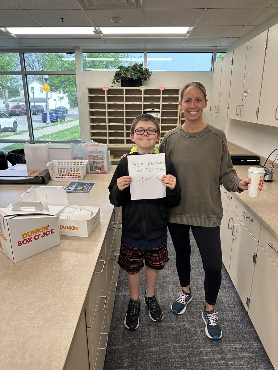 Well, this is a first!

It’s not uncommon for students to bring in birthday treats for their classmates—but Reese took it up a notch! Donuts for the class and coffee for the staff!

Happy birthday, Reese, and thanks for the sweet surprise and caffeinated kindness!