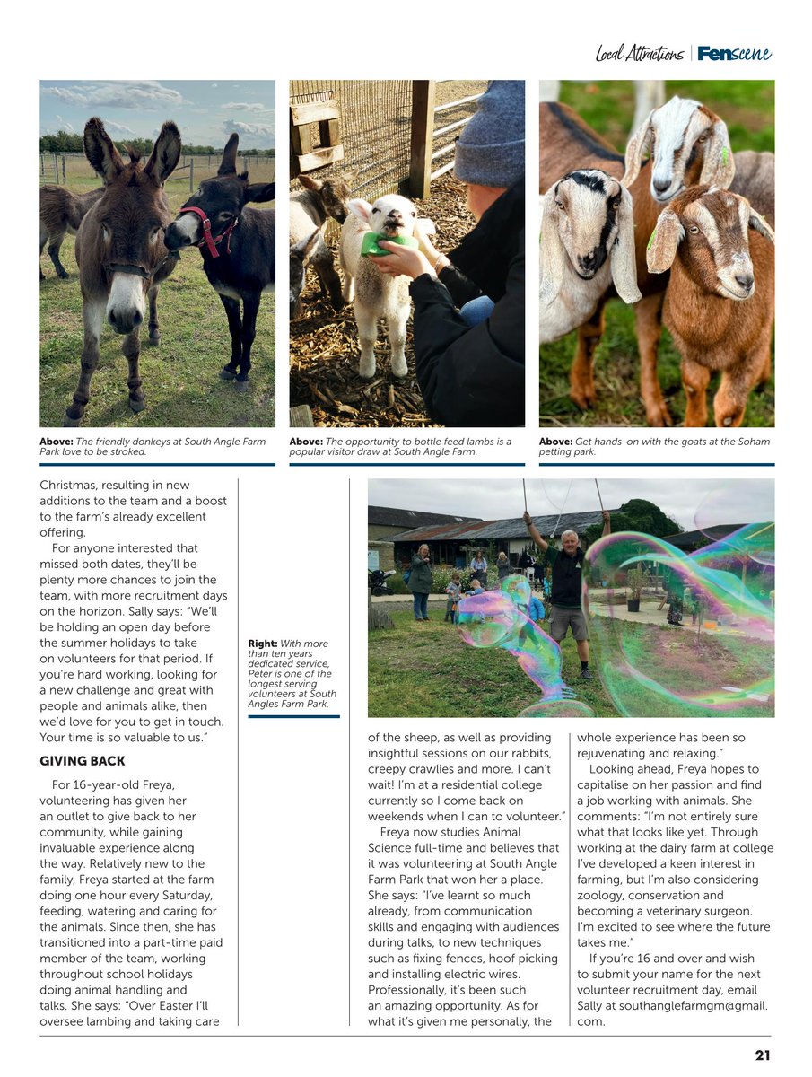 We meet the dedicated volunteers at Soham's South Angle Farm Park... 🫏🐑🐓🚜

#Fenscene #southanglefarmpark #farm #familyfun #familybusiness #volunteer #community