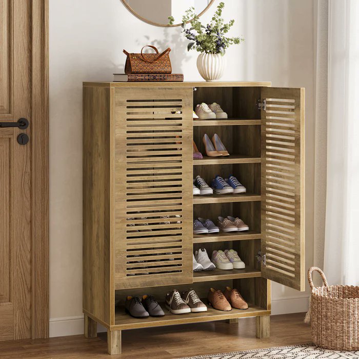 Tribesigns's tweet image. Streamlined Storage 🥿✨

Keep your entryway neat and stylish with this 6-tier shoe cabinet. The ventilated louvered doors allow air circulation, while the open shelf offers quick access to frequently worn shoes.

bit.ly/4iXNfSS
#ShoeStorage #MinimalistLiving