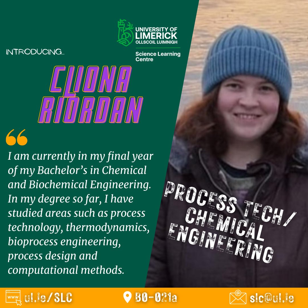 This morning we have #postgrad tutors covering the fields of #Biology, #ChemicalEngineering and #ProcessTechnology at the Drop-in Centre. Pop in anytime between 10:00-12:00 to get free academic support in the run up to exams! #science #UL #unilife #undergraduate #peersupport