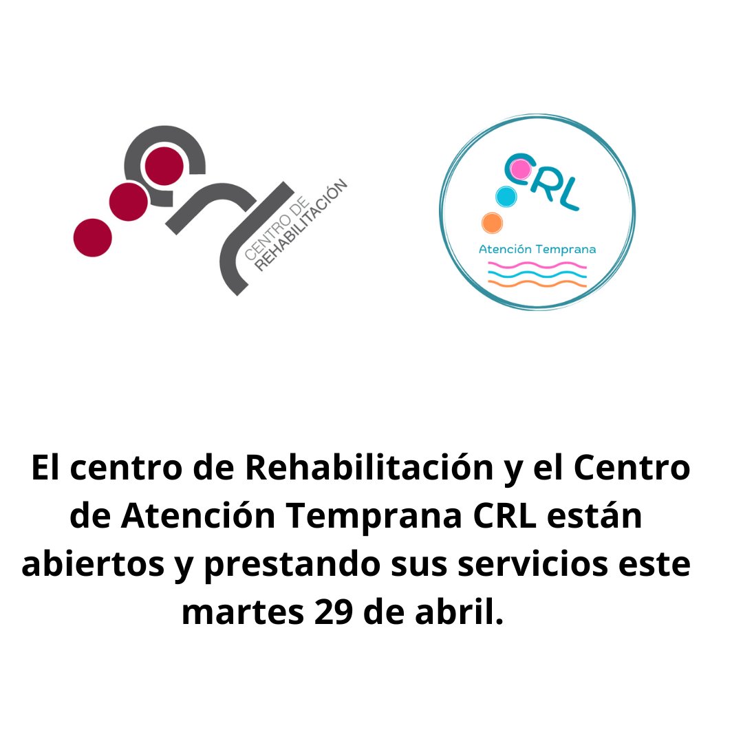 CRLMadrid's tweet photo. Desde CRL os informamos de que estamos abiertos y prestando nuestros servicios en el horario habitual. https://t.co/LGhQmDXBf1
