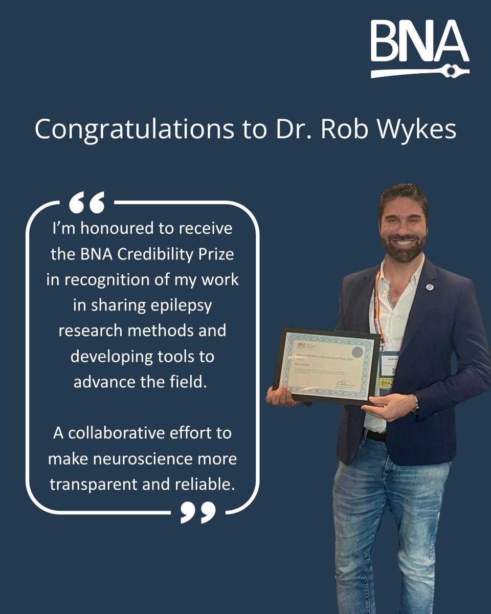 British Neuroscience Association (@britishneuro) on Twitter photo 🎉We are delighted to congratulate the winner of the 2025 BNA Credibility in Neuroscience Prize: <a href="/LabWykes/">Wykes_Lab</a> , <a href="/OfficialUoM/">The University of Manchester</a> <a href="/EpilepsyInst/">Epilepsy Research Institute</a>
bna.org.uk/mediacentre/ne…
#BNACredibility #Research #Neuroscience #Epilepsy #NeuroscienceAwards 🎉We are delighted to congratulate the winner of the 2025 BNA Credibility in Neuroscience Prize: <a href="/LabWykes/">Wykes_Lab</a> , <a href="/OfficialUoM/">The University of Manchester</a> <a href="/EpilepsyInst/">Epilepsy Research Institute</a>
bna.org.uk/mediacentre/ne…
#BNACredibility #Research #Neuroscience #Epilepsy #NeuroscienceAwards