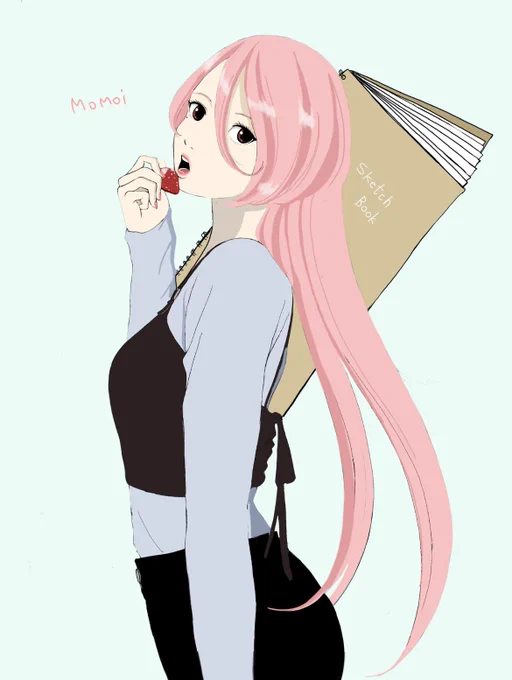 桃衣 #女の子 #創作 #イラスト