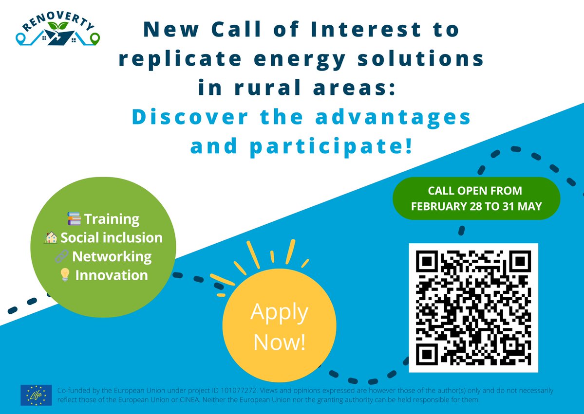 RENOVERTYLife's tweet image. 📢Calling all orgs in housing, energy, social sectors & more: Our call to replicate energy poverty solutions is back & improved!🚀
⚡️Adopt proven methods & tools, collaborate across sectors/borders & receive personalised advice
Apply now: ieecp.org/2025/04/23/col…
#LIFEAmplifiers