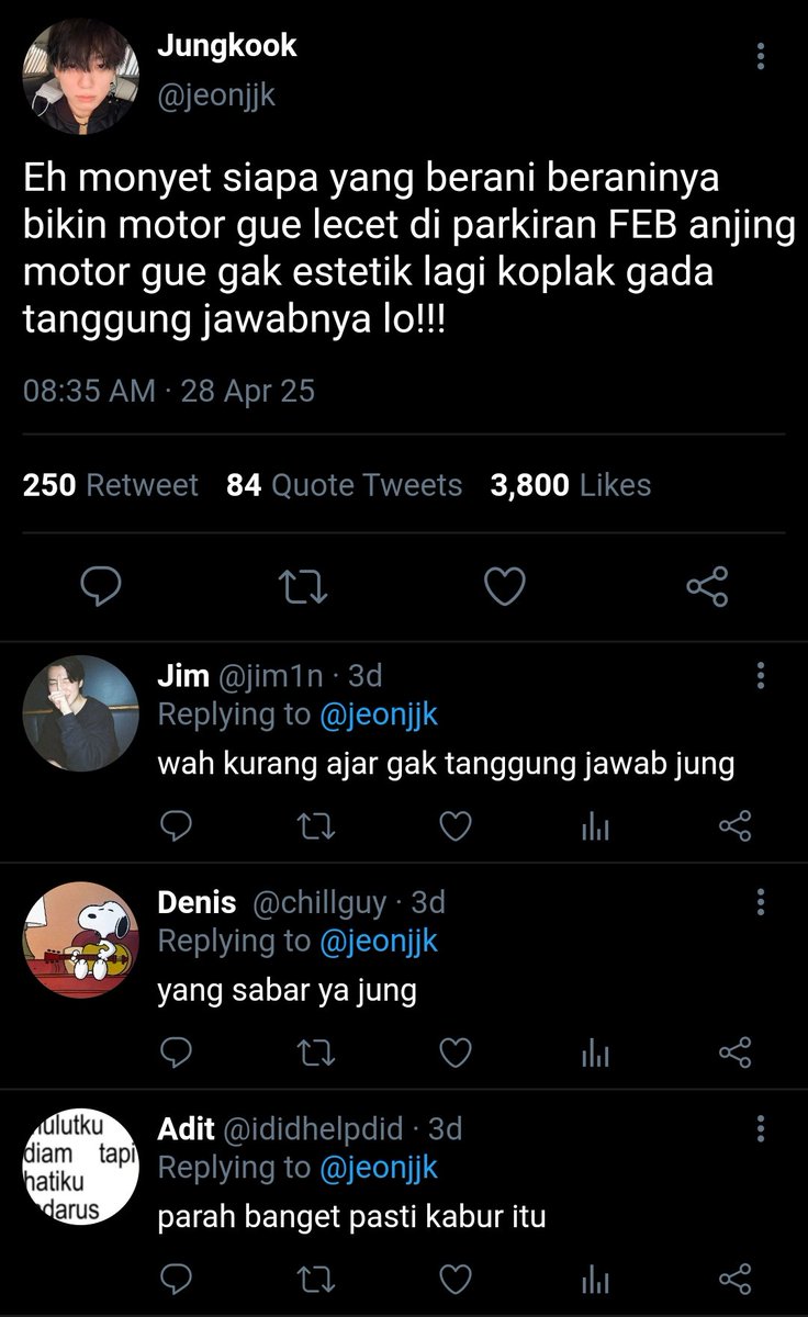 flowerslly's tweet photo. Few tweets au Taekook

 Berawal motor kesrempet https://t.co/upvRTfomXV