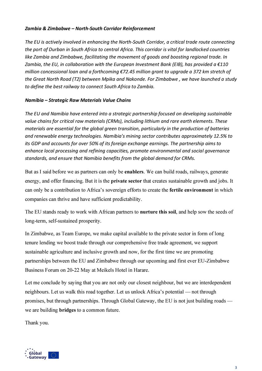 I am back from the Zimbabwean International Trade Fair where I spoke at the #ConnectAfricaSymposium. Here is the essence (full speech attached): 
Just like plants need fertile soil to grow, businesses need the right environment to thrive. Africa's sovereign governments can help