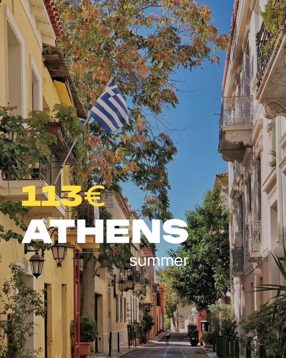 Jetting_com's tweet photo. Barcelona → Athens
Ready for an adventure? Round-trip flight from Barcelona to Paris + hotel for just €113! ✈️ Book now with https://t.co/a3pvGwEYD4
#barcelona #spain #athens #greece #cheapflights #cheapdestinations #jetting_com https://t.co/ddn6MHeprW
