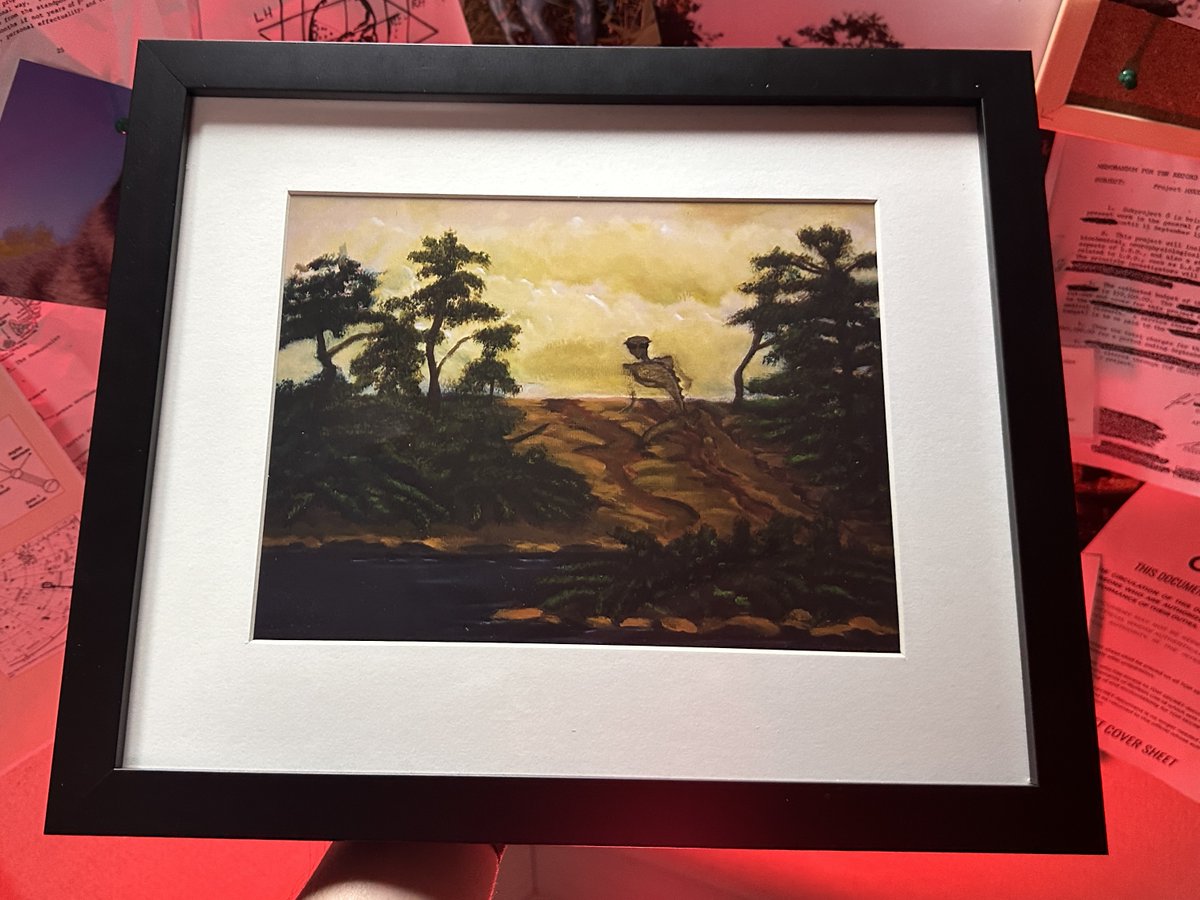 ThisParaLife's tweet image. OK the latest giveaway is a doozy I think. We&apos;re giving away a framed print of the Mantis Man painting!

Only on Patreon!
patreon.com/posts/april-pa…