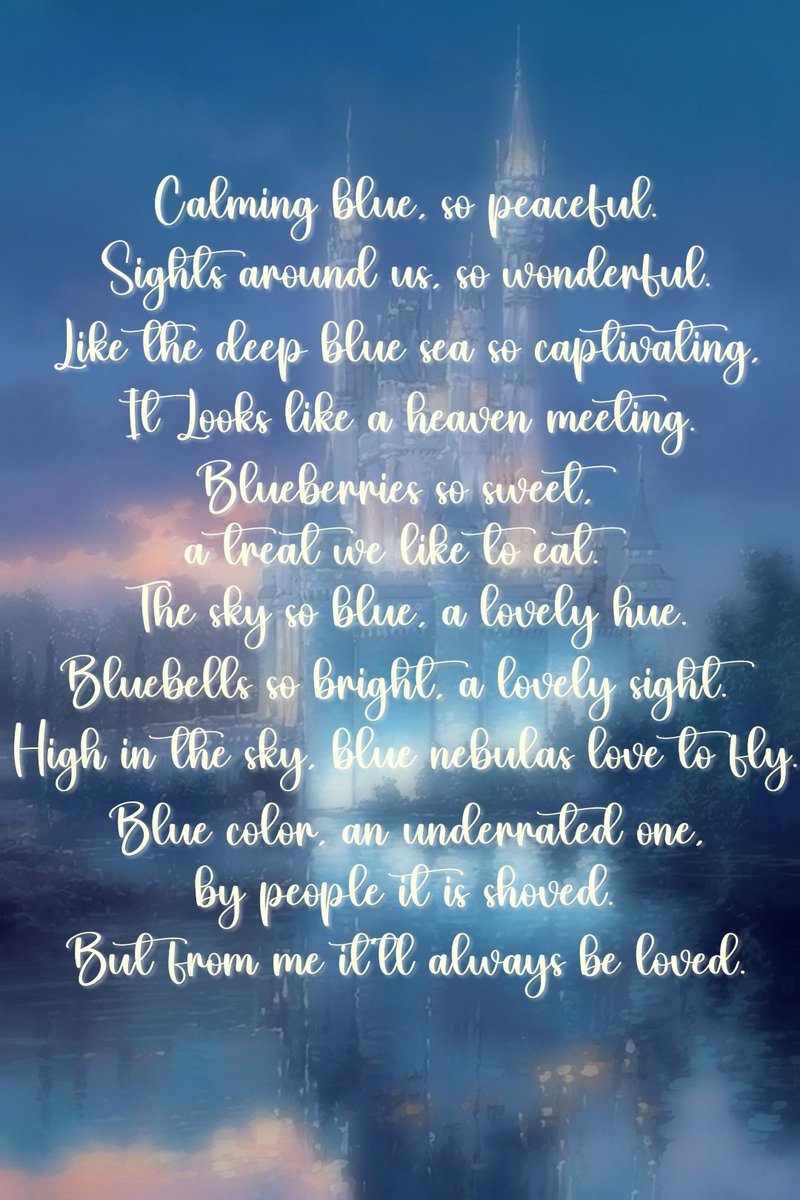 writingwithmii's tweet photo. 𝑩𝒍𝒖𝒆 🔵🐟🌊🫐🧿🌌
~𝑴𝒊𝒊
___________________________________
Tags
#blue #bluecolor #bluepoem #poetrycommunity #PoemSociety #POEMS #blueberry #bluesky #poet #poetry #poetry https://t.co/mkswYcLvHZ