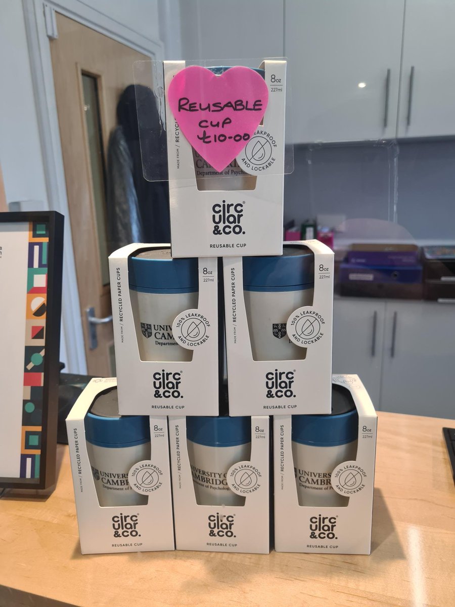 CambPsych's tweet image. ☕ Say goodbye to single-use! Our Department of Psychology branded reusable cups are now available at reception for £10 - perfect for a sustainable coffee break. 💚
#GreenImpact @CambridgeSust @cambridgesust @CUsustainabilityteam