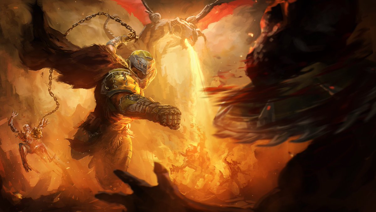 Some DOOM Fan Art! 
Excited for The Dark Ages.
.
.
#DoomTheDarkAges #DOOM #fanart