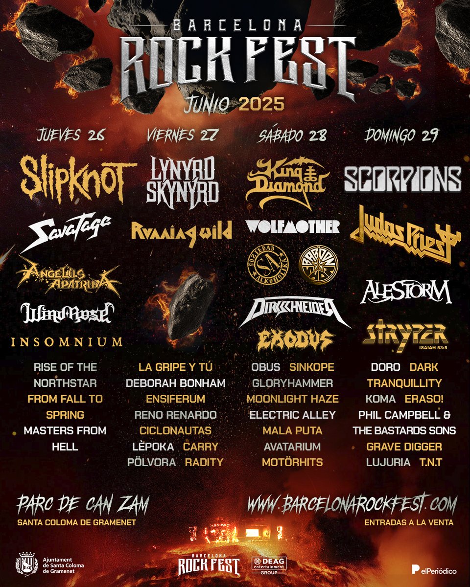 SOZIEDAD ALKOHOLIKA (@sozialkoholika) on Twitter photo El sábado 28 de junio volveremos a vernos por el Barcelona Rock Fest.
Aquí tenéis más info de la liada: barcelonarockfest.com
Endavant!! 💪🏻💪🏻💪🏻🔥🔥🔥
#SoziedadAlkoholika
<a href="/bcnrockfest/">Barcelona Rock Fest</a>
#Barcelona
#Hardcore
#Metal
#Punk El sábado 28 de junio volveremos a vernos por el Barcelona Rock Fest.
Aquí tenéis más info de la liada: barcelonarockfest.com
Endavant!! 💪🏻💪🏻💪🏻🔥🔥🔥
#SoziedadAlkoholika
<a href="/bcnrockfest/">Barcelona Rock Fest</a>
#Barcelona
#Hardcore
#Metal
#Punk