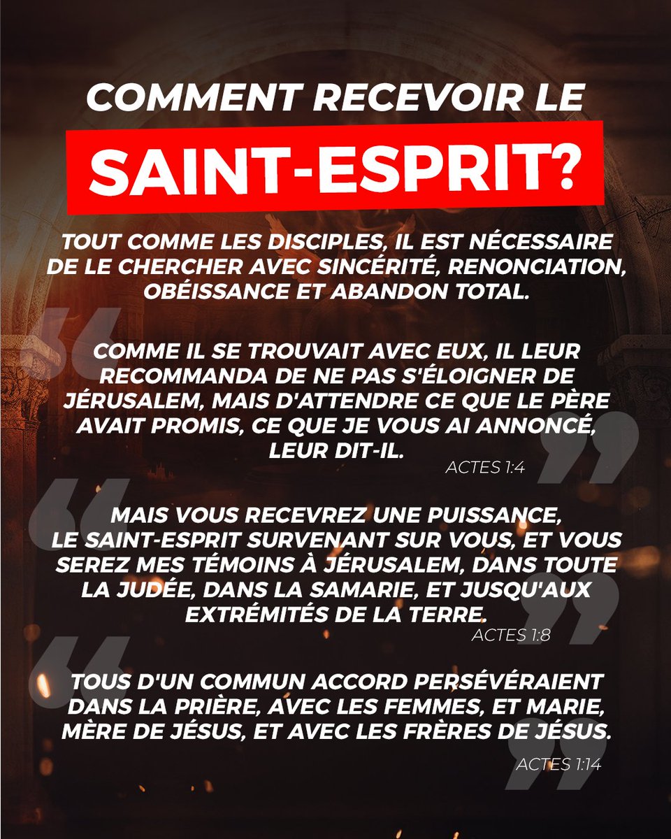 CdAUFrance's tweet photo. Plus qu’une tradition, c’est une transformation.
Plus qu’un souvenir, c’est une Présence réelle.
Êtes-vous prêt à recevoir cette force venue du Ciel ?
Ce qui s’est produit ce jour-là peut se produire aujourd’hui… avec vous.
#Pentecôte #SaintEsprit #FoiQuiTransforme #NouvelleVie https://t.co/d3kU6KdLvY