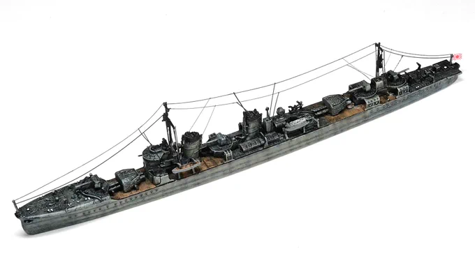 #今月作ったプラモ晒そうぜ・童友社 U-511・アオシマ 伊19 ・ヤマシタホビー 睦月 ・同上 文月お地味～ 