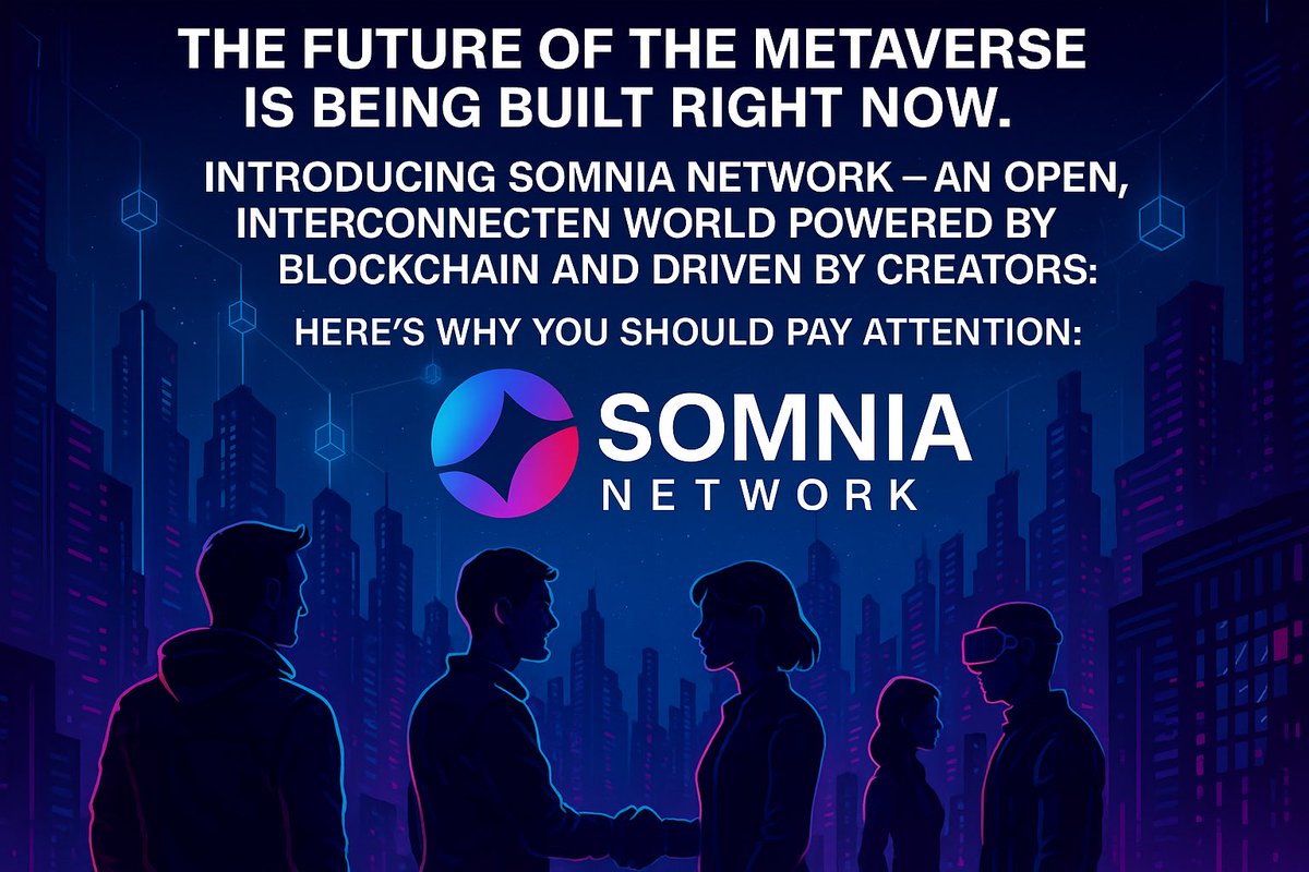 Althrosways's tweet photo. The future of the Metaverse is being built right now.
Introducing Somnia Network — an open, interconnected world powered by blockchain and driven by creators.
Here’s why you should pay attention:
@somnia_network

#Somnia #Web3 #Metaverse https://t.co/4CwrMlRHxn