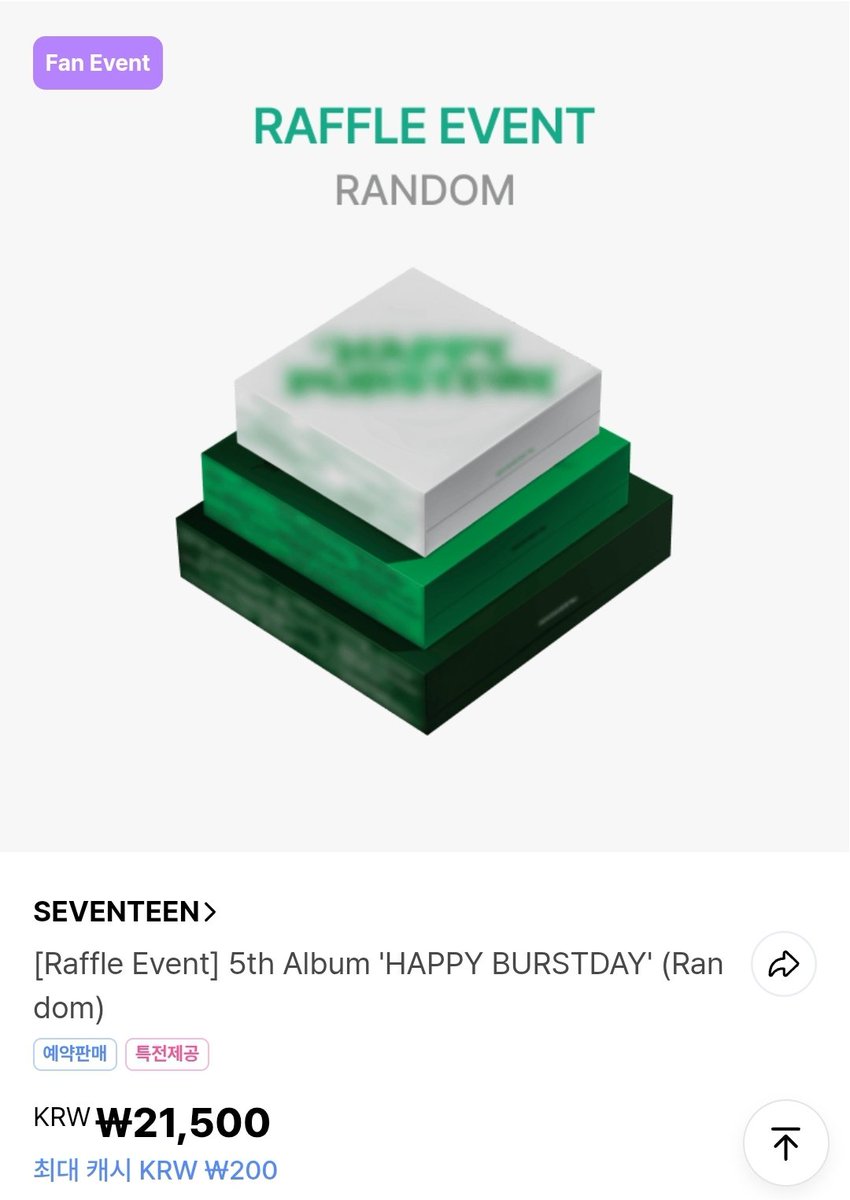 ♪•° 카페 홍보를 위한  #RT이벵♪•°

본트윗 #RT 하신 분께 추첨을 통해 5th Album 'HAPPY BURSTDAY'를 드립니다!

#세븐틴 #SEVENTEEN