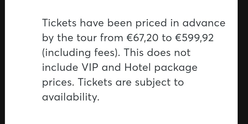 Woo_Junbin's tweet photo. Les prix pour JIN, et la plus chère à 599€92 c'est même pas la VIP mdrr https://t.co/C37HEDzcSW