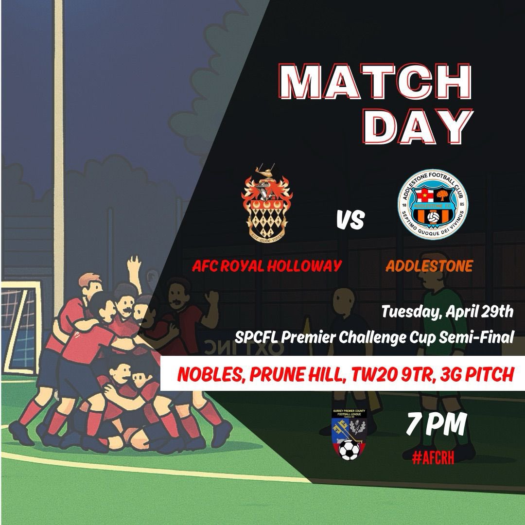All support welcome for our <a href="/SurreyPremierFL/">Surrey Premier County Football League</a> League Cup semi-final tonight 🔴⚫️