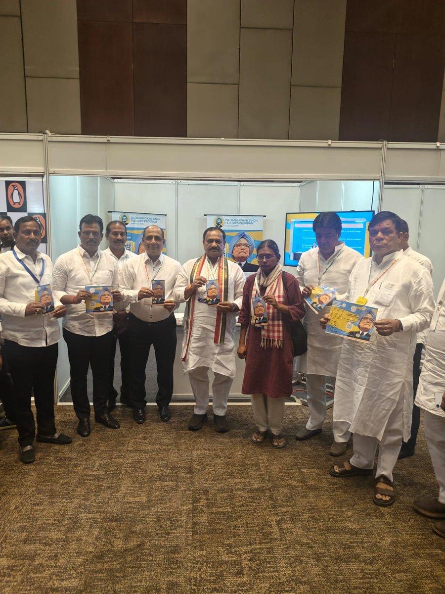 All India Professionals' Congress (AIPC) (@profcong) on Twitter photo An honour to host <a href="/MNatarajanINC/">Meenakshi Natarajan</a> ji, AICC In-charge and Shri <a href="/Bmaheshgoud6666/">Bomma Maheshkumar goud</a> ji, President-Telangana Congress <a href="/INCTelangana/">Telangana Congress</a> at the Dr. Manmohan Singh Fellows Program booth.
The Dr. Manmohan Singh Fellows Program nurtures professionals with 10+ years of experience for a direct An honour to host <a href="/MNatarajanINC/">Meenakshi Natarajan</a> ji, AICC In-charge and Shri <a href="/Bmaheshgoud6666/">Bomma Maheshkumar goud</a> ji, President-Telangana Congress <a href="/INCTelangana/">Telangana Congress</a> at the Dr. Manmohan Singh Fellows Program booth.
The Dr. Manmohan Singh Fellows Program nurtures professionals with 10+ years of experience for a direct