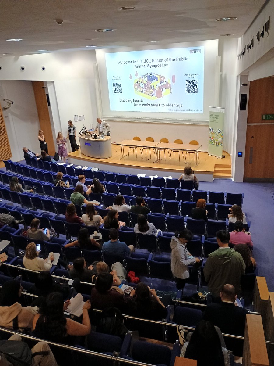 Excited to be at the UCL health of the public symposium today. Looking forward to hearing about lots of interesting research and its impact, as well as catching up with friends and colleagues