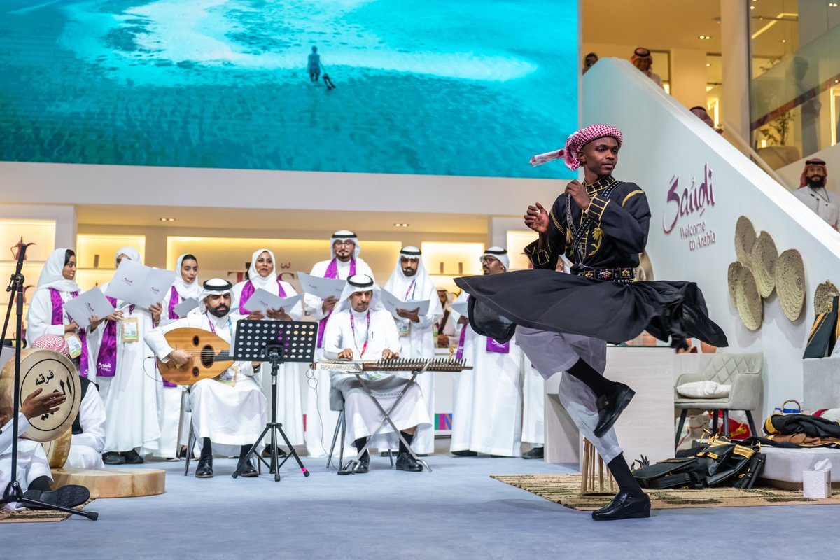 SaudiTourism's tweet photo. #SaudiTourismAuthority continues to welcome visitors to the #SaudiLand pavilion on the second day of #ATM2025, attracting strong engagement with the diverse experiences and destination showcases offered. https://t.co/WNK5ITTL2T