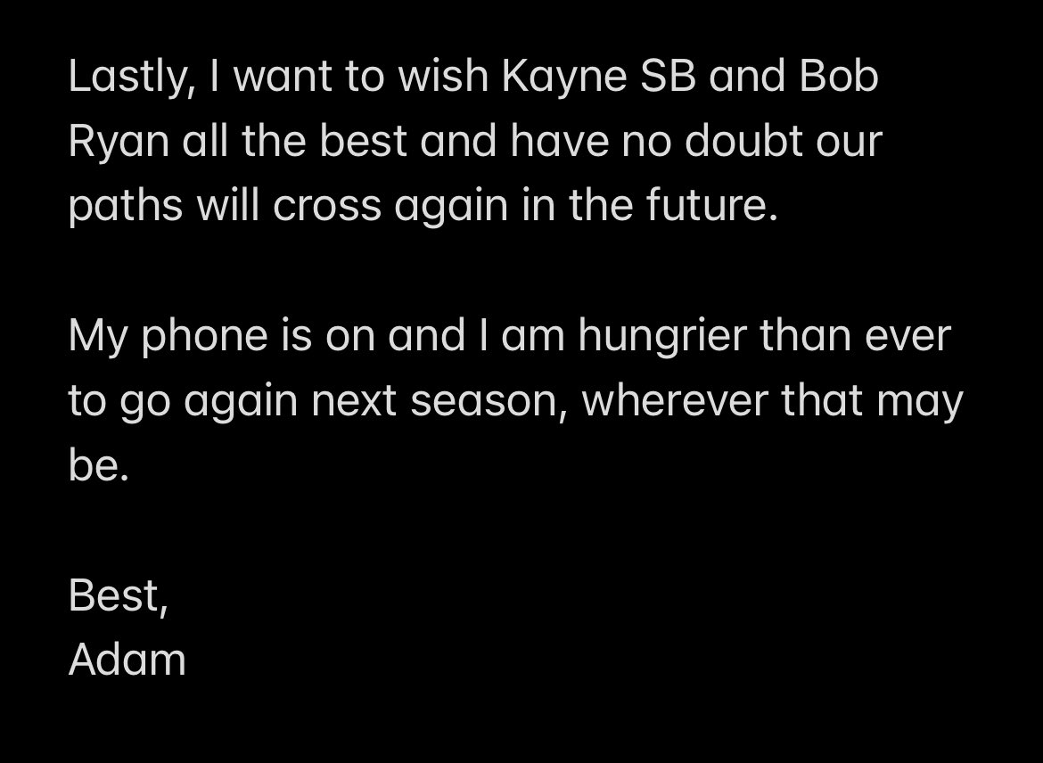 adam barnard (@barnard_adam) on Twitter photo My time <a href="/Sandhursttownfc/">Sandhurst Town FC</a> has unfortunately come to an end. Gutted is an understatement, but understand and respect the decision made and am seeking my next opportunity ☎️
Any RTs/support much appreciated.
Will always love this club.
❤️ My time <a href="/Sandhursttownfc/">Sandhurst Town FC</a> has unfortunately come to an end. Gutted is an understatement, but understand and respect the decision made and am seeking my next opportunity ☎️
Any RTs/support much appreciated.
Will always love this club.
❤️