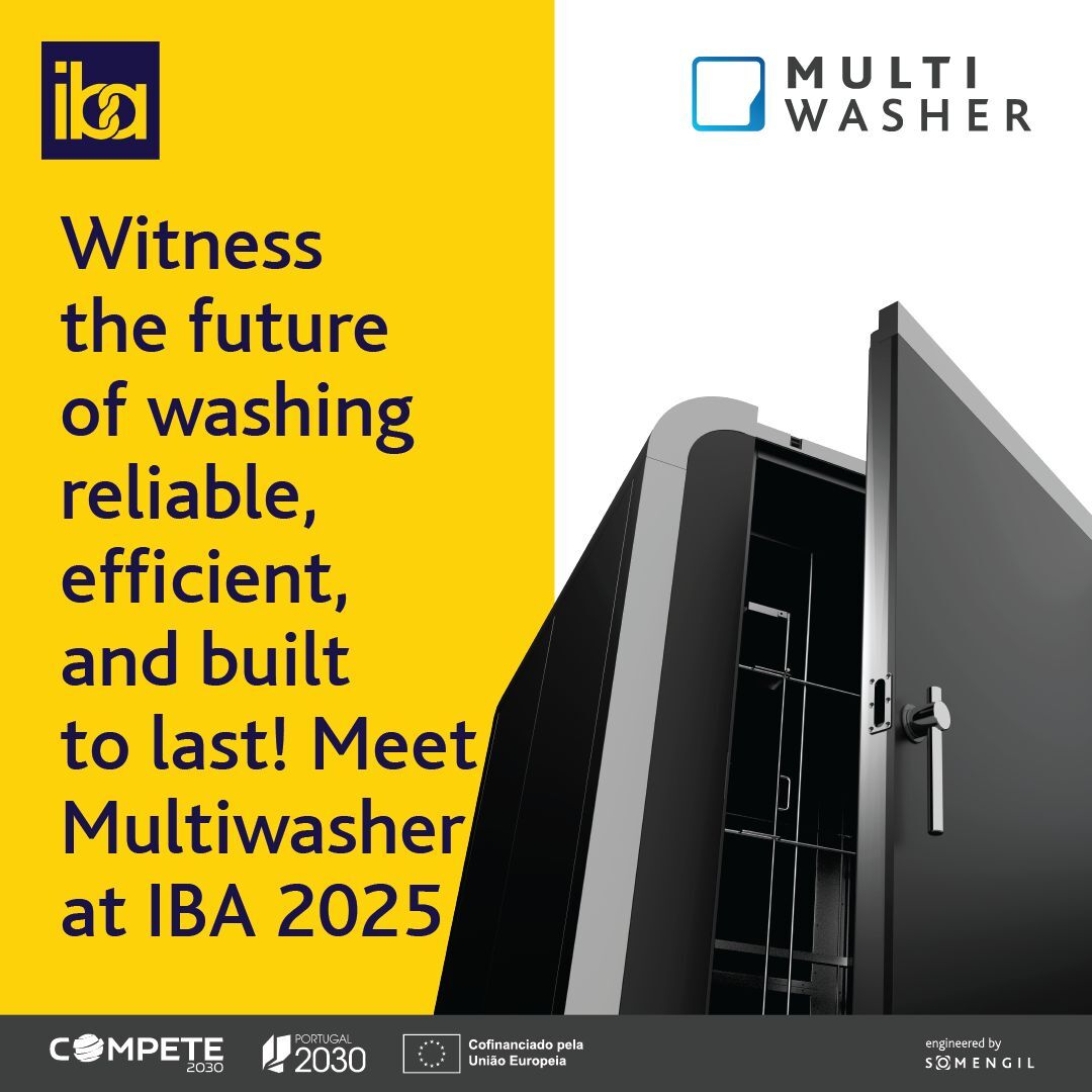 Built for speed, engineered for hygiene, and designed to last — Multiwasher delivers faster washing cycles, superior cleanliness, and unmatched efficiency.

Meet us at IBA 2025 – Stand 12 / D58 to see how Multiwasher can transform your washing

Book a meeting today!