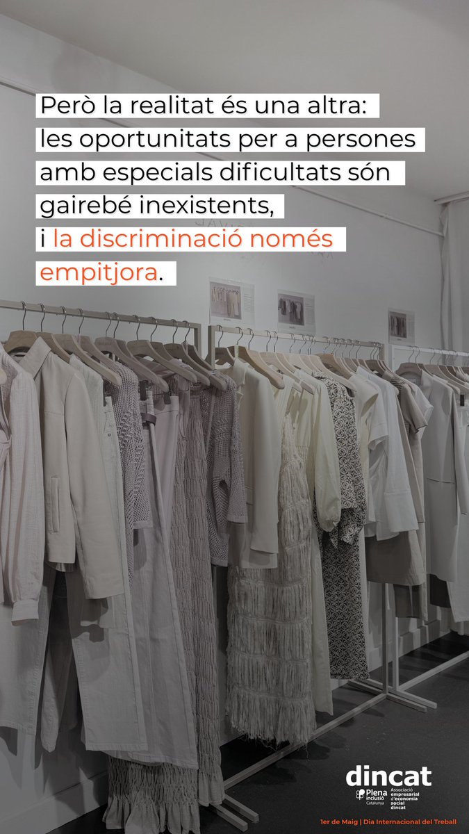 📢Sense suports, quedem exclosos. 

Exigim:
✅ Més recursos
💸Més finançament
🤝Més compromís

#InclusióLaboralJa!