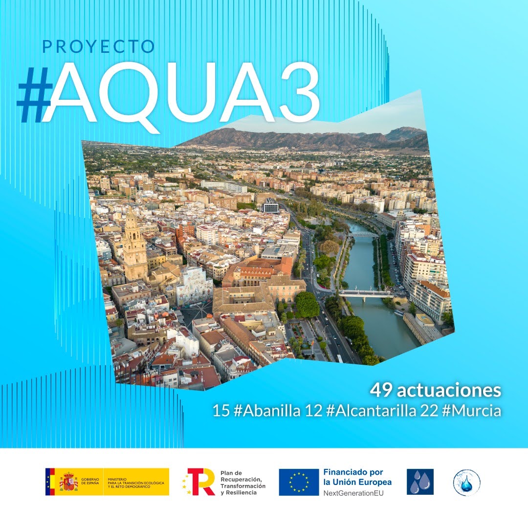 #AQUA3: Transformando el ciclo integral del agua en la Región de Murcia. Con 49 actuaciones en marcha, seguimos avanzando hacia una gestión más eficiente y sostenible del agua.

Descubre más: emuasa.es/plan-de-recupe…

#PERTE_CicloDelAgua #PlanDeRecuperación #NextGenerationEU