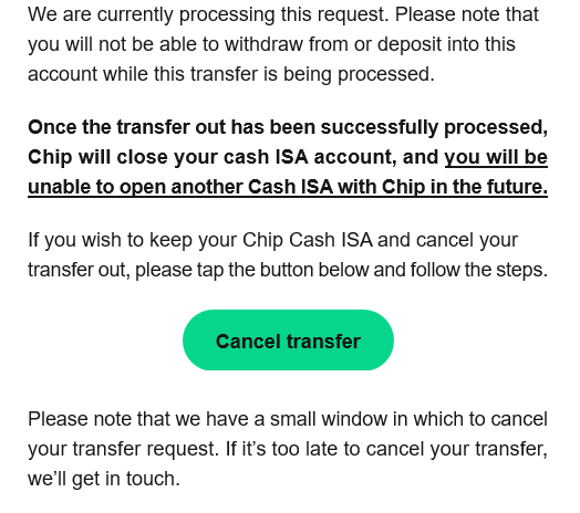 Hey <a href="/Get_Chip/">Chip</a> I read on another post that you sent this email to a customer.  Don't you consider the underlined sentence a bit "passive-aggressive"?  Why would you not want customers to return to you in the future?  It seems a strange business model to adopt.  Thoughts?