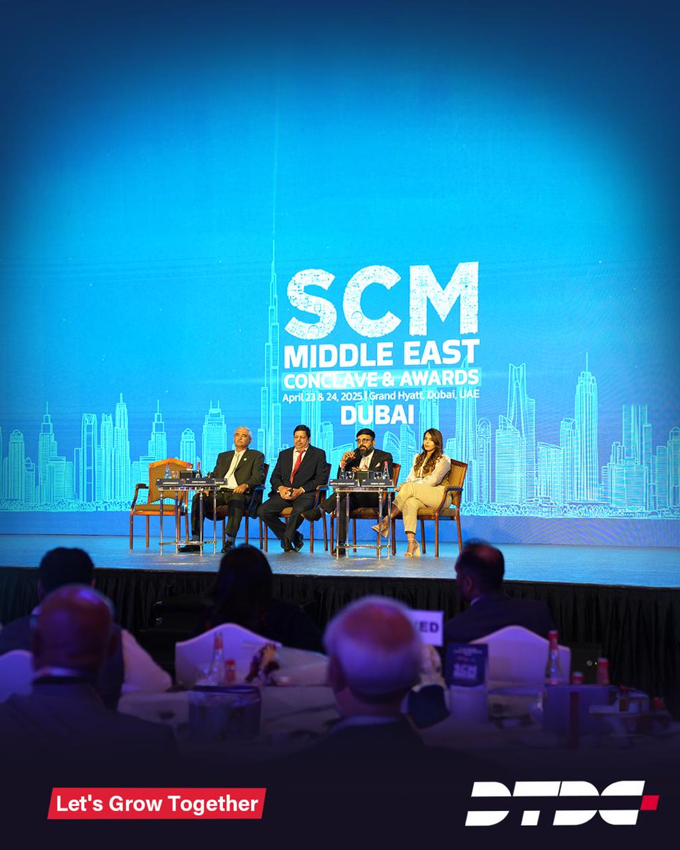 The SCM Conclave in Dubai was a hub of insightful conversations and forward-thinking ideas.
Industry leaders came together to explore the future of global supply chains. Aditya Vikram Kapoor, Head - International Business at DTDC, joined the conversation on building smarter, more