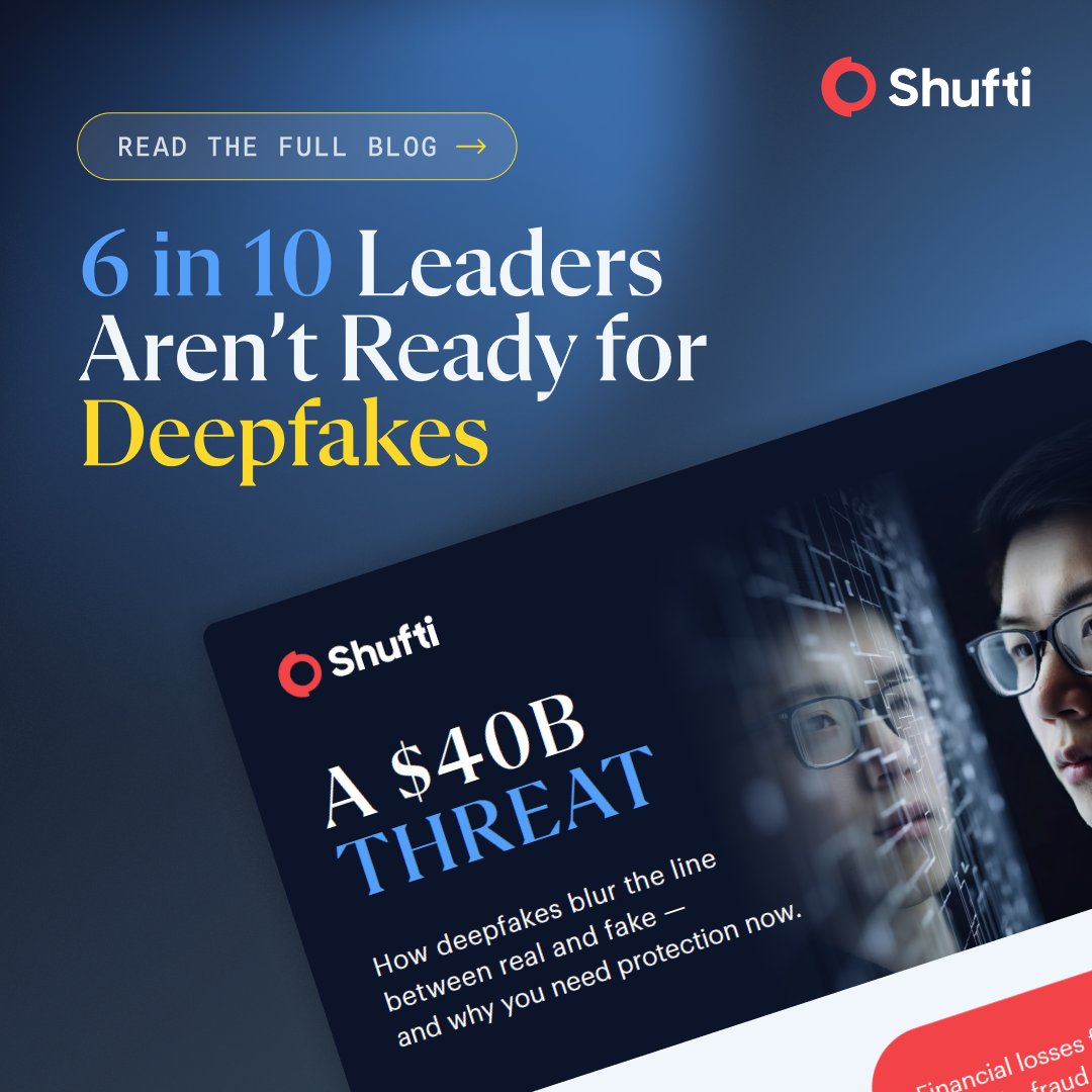 At Shufti, we’ve launched 10 new detection layers this year alone to stay ahead of emerging threats.

If you're not evolving your fraud defences, you're falling behind.

🔗 shuftipro.com/blog/deepfake-…