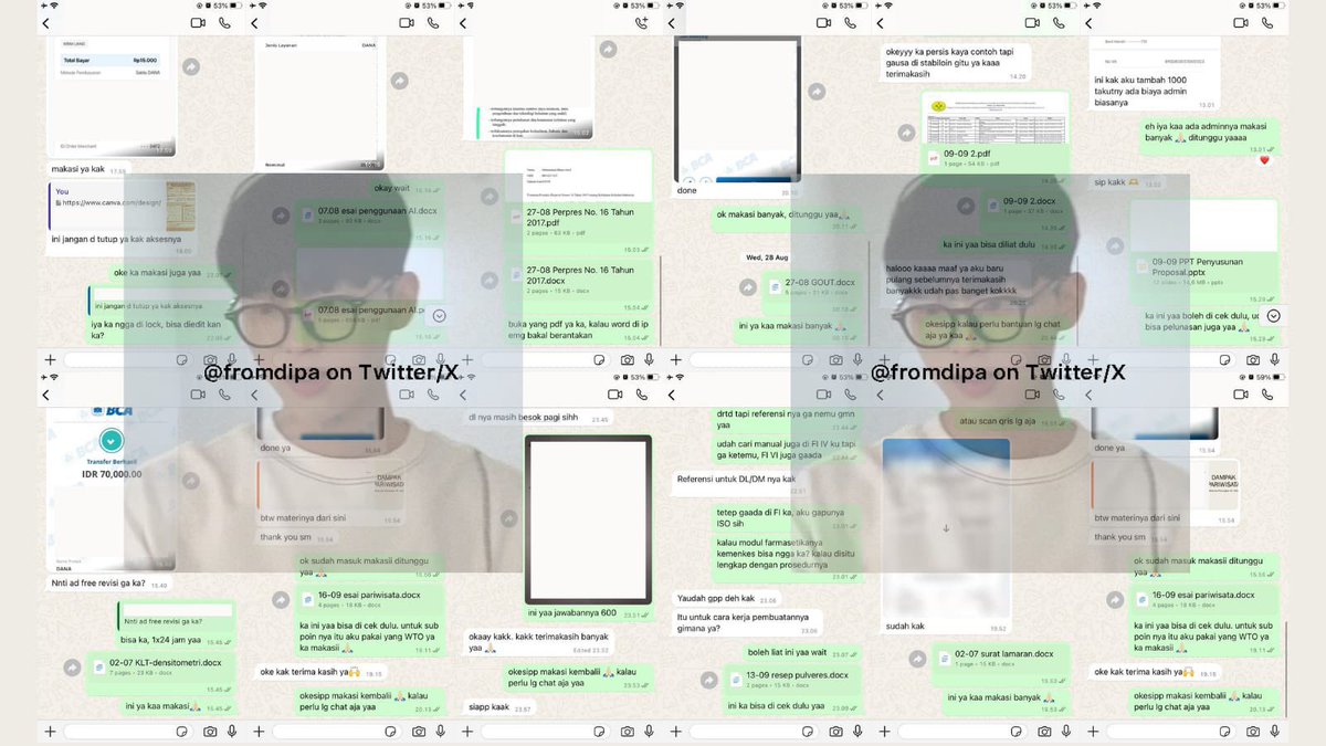 fromdipa's tweet photo. joki by dipa open ya all 😍🙏🏻

⭑ lulusan farmasi uni top 10, cumlaude, pernah magang di puskes, aslab, tembus paper Q1
⭑ first hand, no tim atau oper ga jelas
⭑ tidak pakai AI, GPT atau tools
⭑ since 2020 testi 1K+

fastresp by wa https://t.co/FLngGpLSEG #zonauang https://t.co/4XlIxzme0u