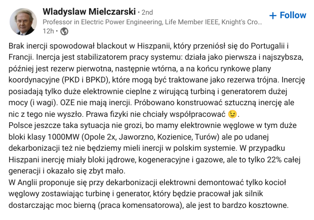 coolfonpl's tweet photo. Podajcie dalej wypowiedź profesora energetyki. https://t.co/kzhhcJc3dk