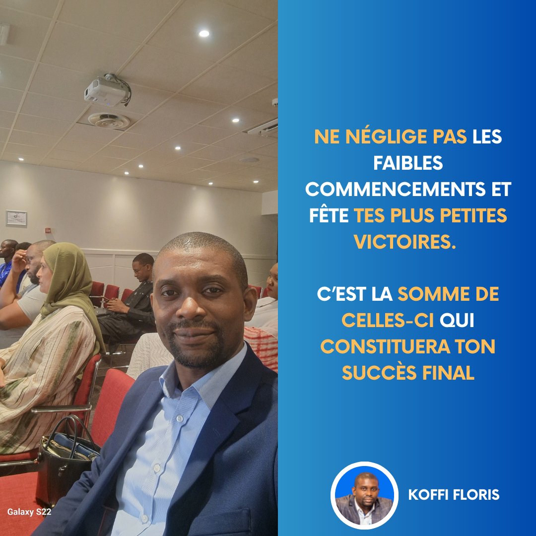 FlorisKoffi's tweet photo. Et si on arrêtait d'attendre les grands succès pour célébrer nos progrès ? 🤔

#mindset, #motivation, #succès, #CareerGrowth https://t.co/x8WscVqSUD