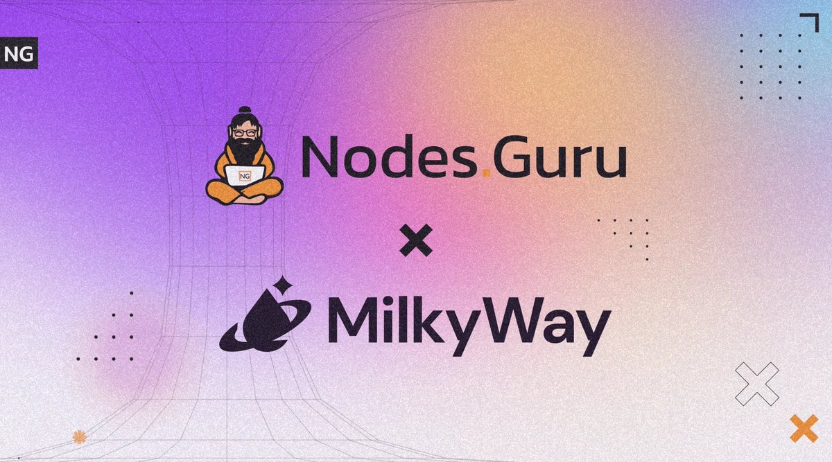 Nodes.Guru has joined the <a href="/milky_way_zone/">MilkyWay 🥛</a> chain🥛

Unlocking liquidity and securing the future of DeFi together!

Got some $ MILK ?

Stake directly through our explorer using your favorite Cosmos wallet: milkyway.explorers.guru/validator/milk…