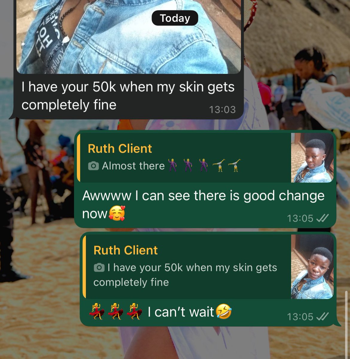 Ruthkaitesi's tweet image. One reason for not making me your skin care plug?😇 I love it when my clients give me such feedbacks🥹🙏