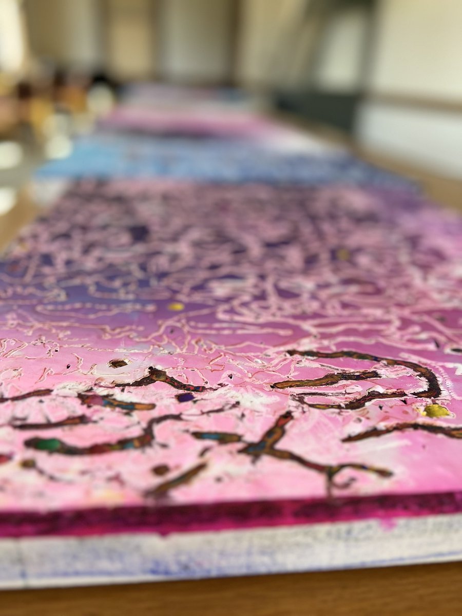 Thanks to Fungai Benhura and <a href="/royalacademy/">Royal Academy</a> Schools for the colourful and uplifting Feel the Rhythm exhibition <a href="/WolfsonCam/">Wolfson College</a>