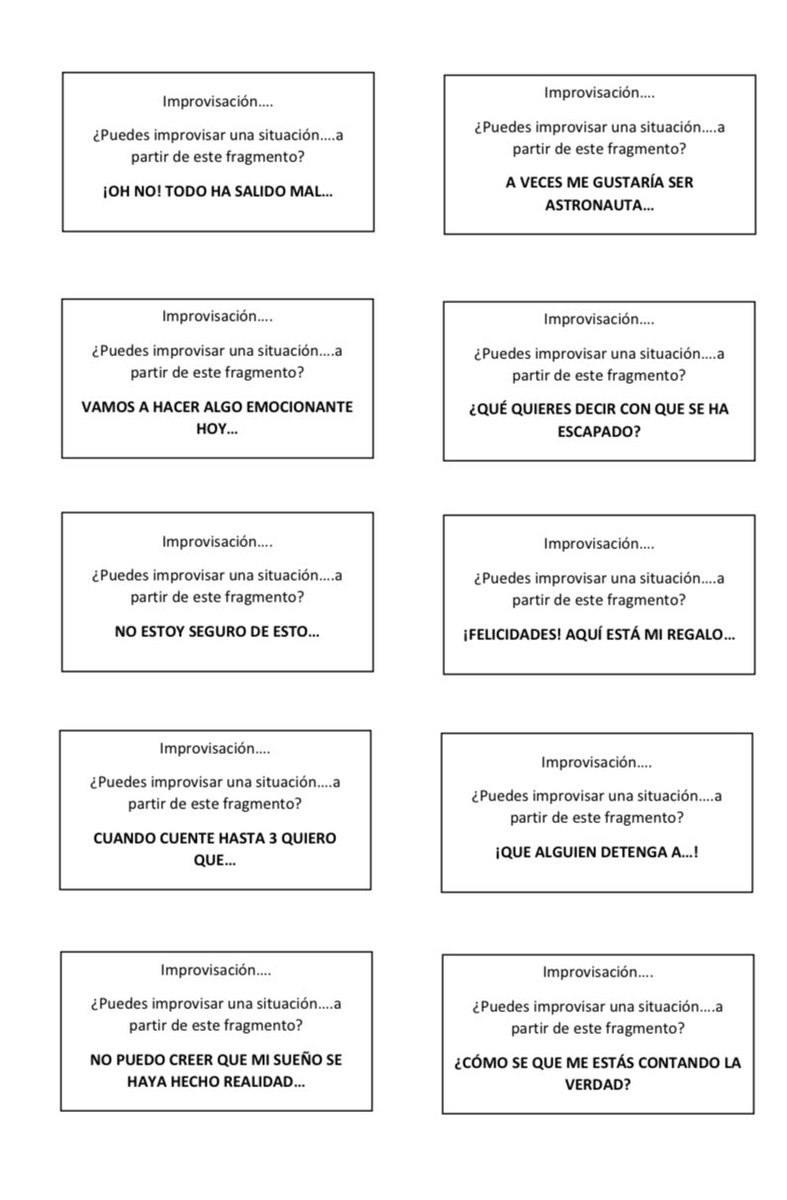 Pro_EdF's tweet image. Improvisamos con 1 ESO 🥰🥰

En grupos de 3 han de improvisar a partir de la ficha que descubran 🫣🙄

Coevaluamos a partir del aplausómetro 🌡️ 

❤️ Me encantan las historias que montan 🤣