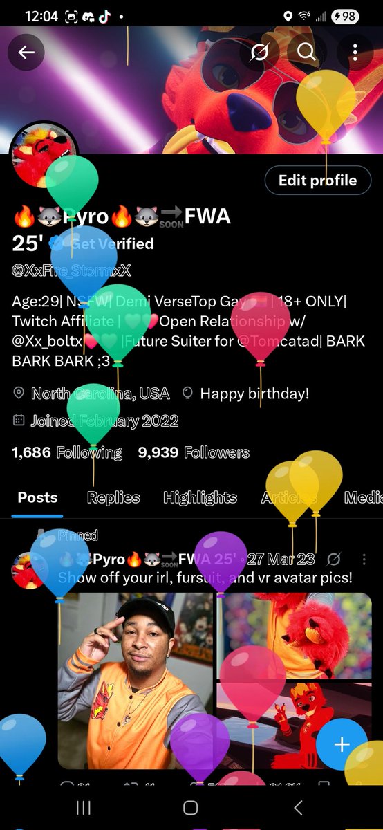 🔥🐺Pyro🔥🐺🔜FWA 25' (@xxfire_stormxx) on Twitter photo GUESS WHAT TODAY IS...
MY BIRTHDAY!!!!! Big 30, let's gooooo!
IF you wanna send me gifts,alll are accepted and very much appreciated ❤️
Cashapp: $XxFireStorm95xX
Paypal: s.huntley5096@gmail.com GUESS WHAT TODAY IS...
MY BIRTHDAY!!!!! Big 30, let's gooooo!
IF you wanna send me gifts,alll are accepted and very much appreciated ❤️
Cashapp: $XxFireStorm95xX
Paypal: s.huntley5096@gmail.com