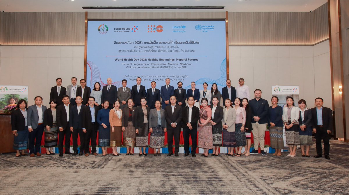 UNICEF Laos (@uniceflaos) on Twitter photo A strong partnership of 15 years between the Government of 🇱🇦, UNICEF Laos, <a href="/UNFPALaoPDR/">UNFPA Lao PDR</a> , WHO Laos through the UN Joint Programme with support from 🇱🇺 Luxembourg— together to improve maternal & newborn health from the very beginning, for Hopeful Futures for all. A strong partnership of 15 years between the Government of 🇱🇦, UNICEF Laos, <a href="/UNFPALaoPDR/">UNFPA Lao PDR</a> , WHO Laos through the UN Joint Programme with support from 🇱🇺 Luxembourg— together to improve maternal & newborn health from the very beginning, for Hopeful Futures for all.
