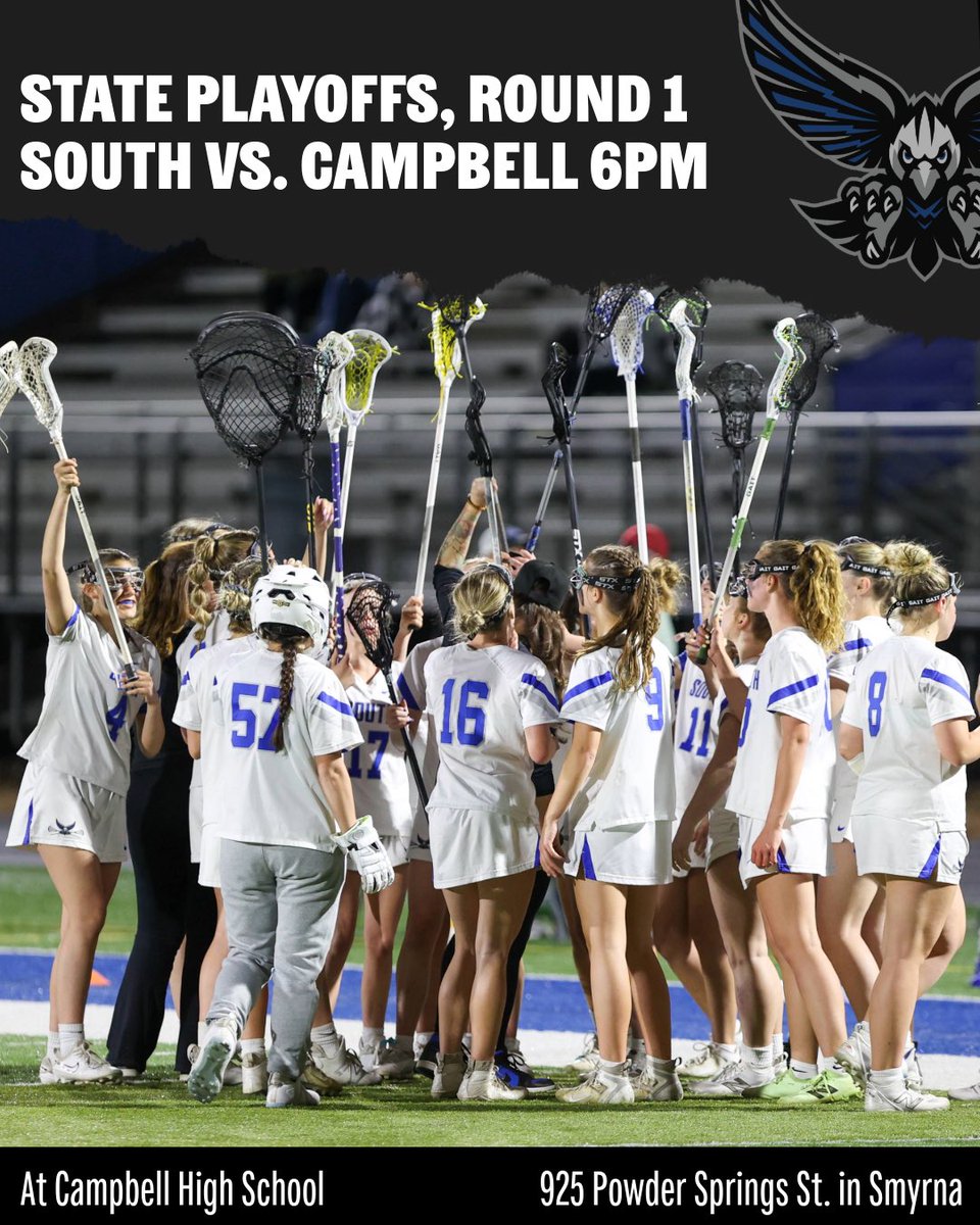 IT’S PLAYOFF TIME! The Lady War Eagles travel to Campbell High School for Round 1 tonight at 6pm! Let’s Go South!