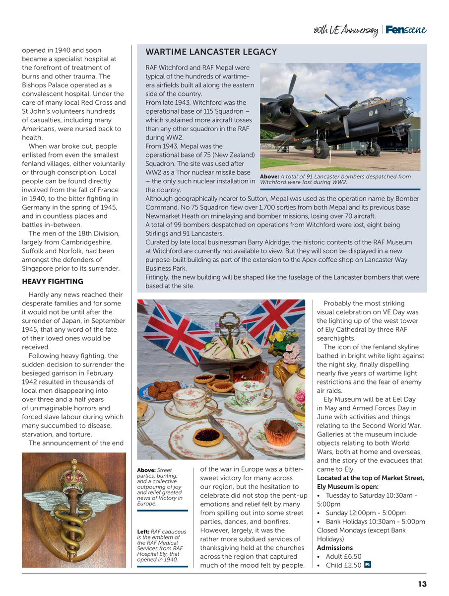 Will your village or street be celebrating the 80th anniversary of VE Day? 🇬🇧🫖🍰🎉

#fenscene #veday80thanniversary #celebrate #VEDay #cambridgeshire #Ely