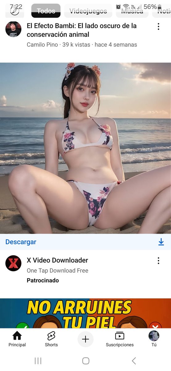 Miren estos anuncios que Youtube permite apenas en la página de inicio, pero no se te ocurra subir videos de índole sexual que te eliminan el canal o monetización 🙄😒